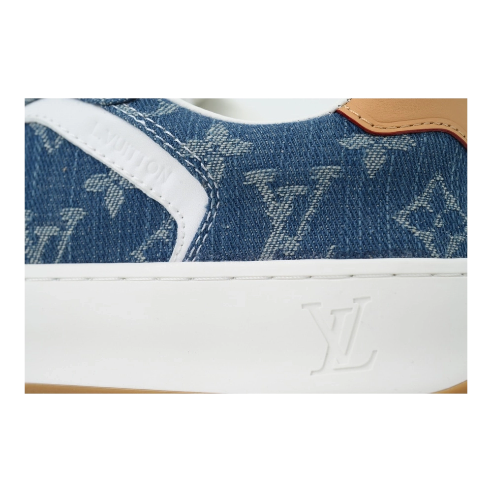 Louis Vuitton LV Tilted Sneaker Denim Blue Print
