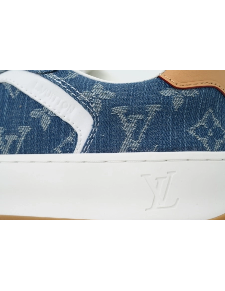 Louis Vuitton LV Tilted Sneaker Denim Blue Print