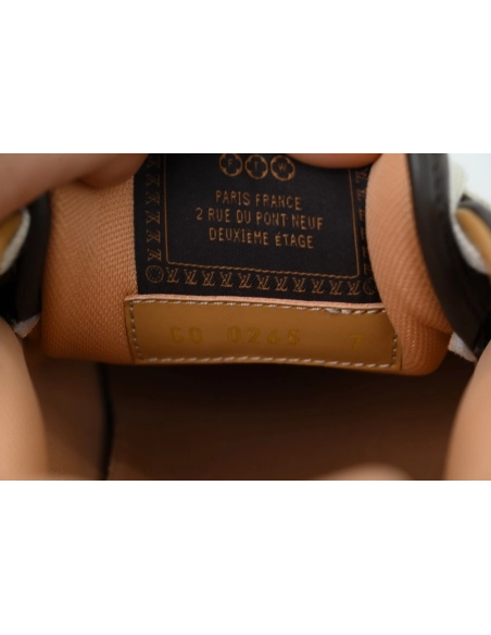 LV BUTTERSOFT Sneaker Lambskin/Plain Calf x Nigo Dark Brown Monogram Pattern