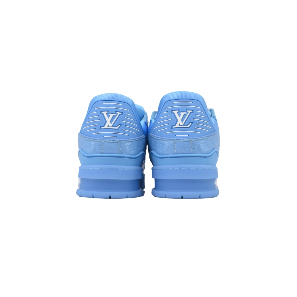 Louis Vuitton Trainer Blue Lychee Patent Leather