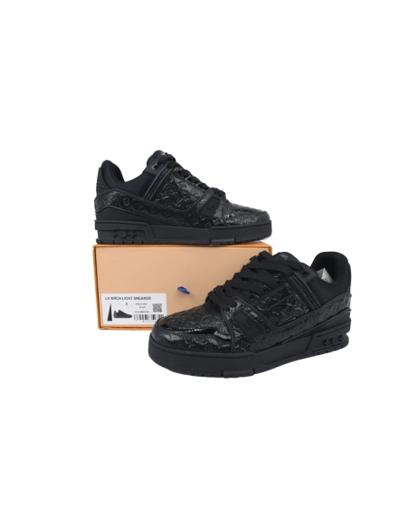 Louis Vuitton Trainer Black Lychee Patent Leather