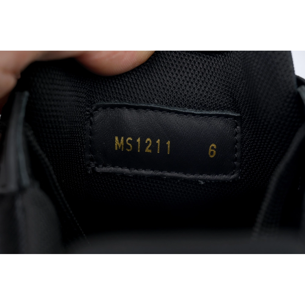 Louis Vuitton Trainer Black Lychee Patent Leather