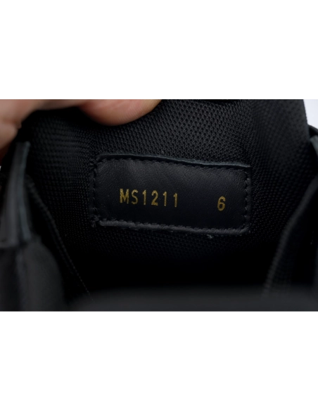 Louis Vuitton Trainer Black Lychee Patent Leather