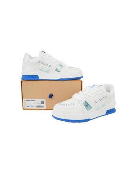 Louis Vuitton Trainer Sea Blue Rivets
