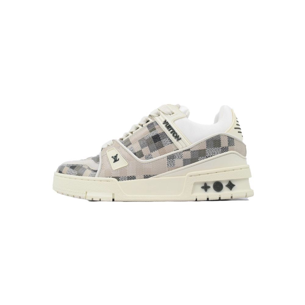 Louis Vuitton Trainer Grey White Grid
