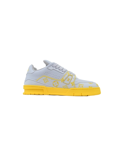 Louis Vuitton Trainer Grey Color Printing
