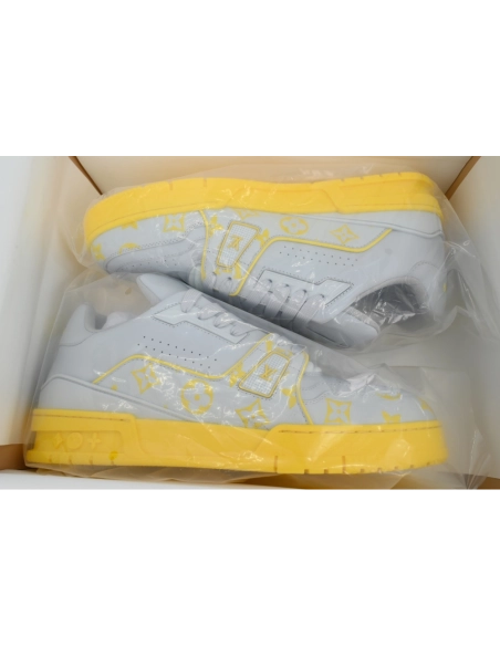 Louis Vuitton Trainer Grey Color Printing