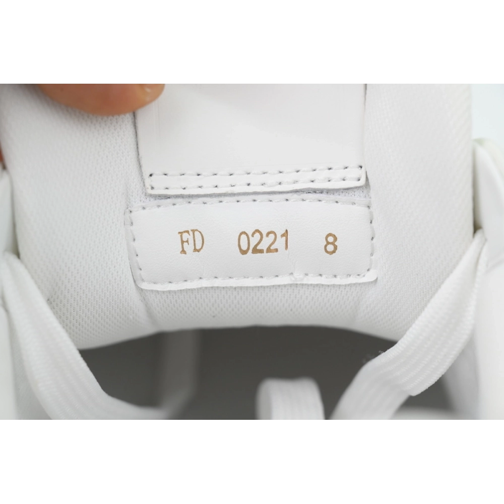 Louis Vuitton Trainer White Green Rivets