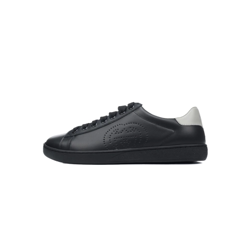 Gucci Ace Perforated Interlocking G Black