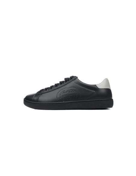 Gucci Ace Perforated Interlocking G Black