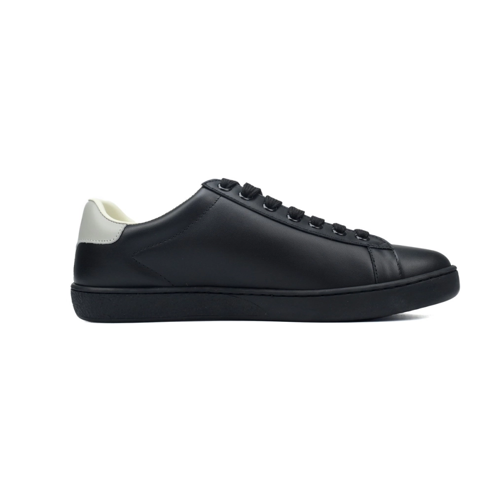 Gucci Ace Perforated Interlocking G Black