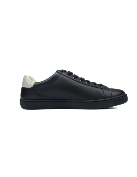 Gucci Ace Perforated Interlocking G Black