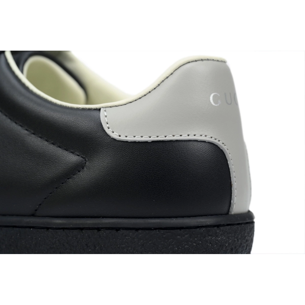 Gucci Ace Perforated Interlocking G Black