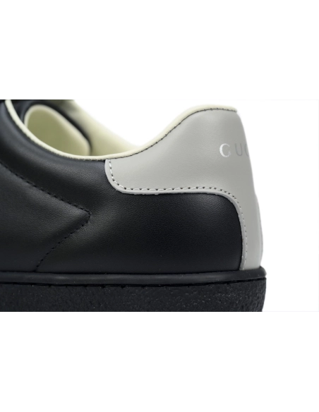 Gucci Ace Perforated Interlocking G Black