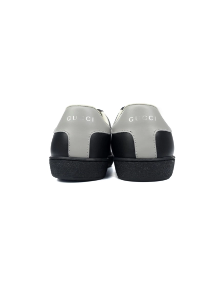 Gucci Ace Perforated Interlocking G Black