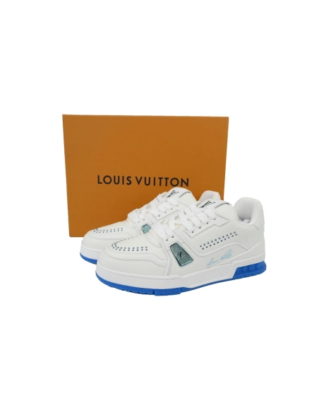 Louis Vuitton Trainer Ocean Blue Rivets