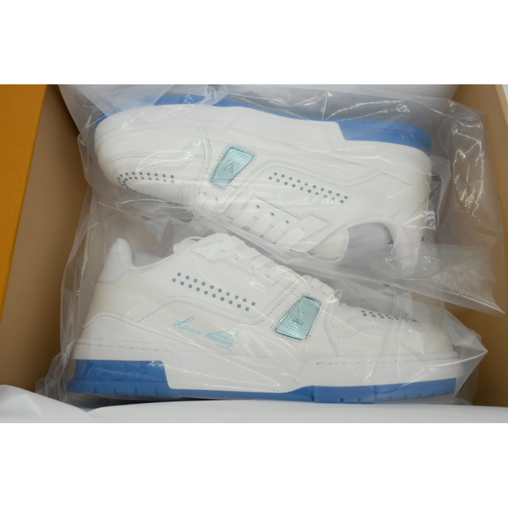 Louis Vuitton Trainer Ocean Blue Rivets