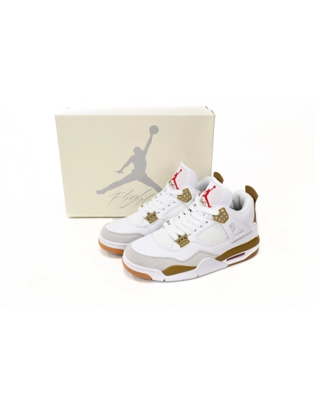 Nike SB x Air Jordan 4 White Brown DR5415-120