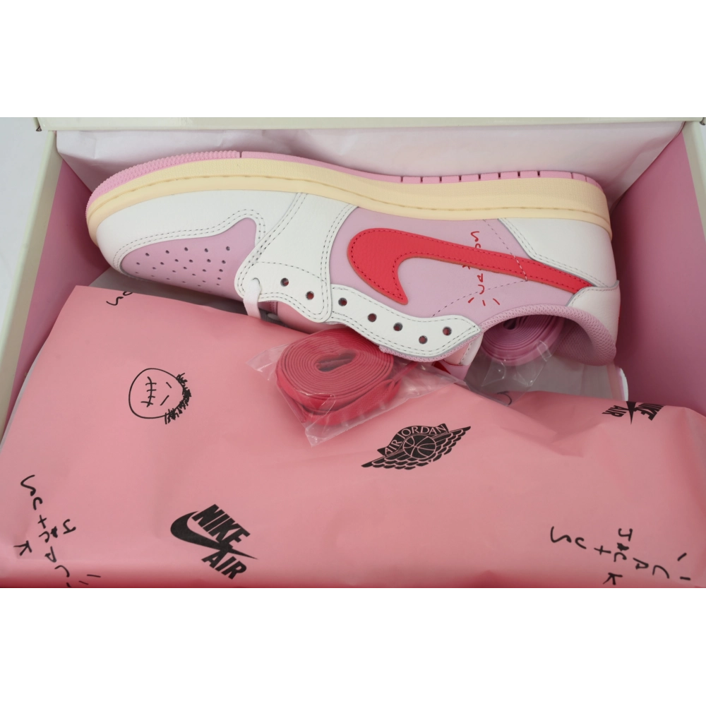 Travis Scott x Air Jordan 1 Low Hot Powder Pouring IQ7604-101