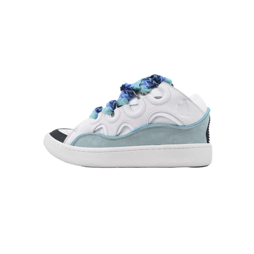 Lanvin Curb Sneakers White Blue