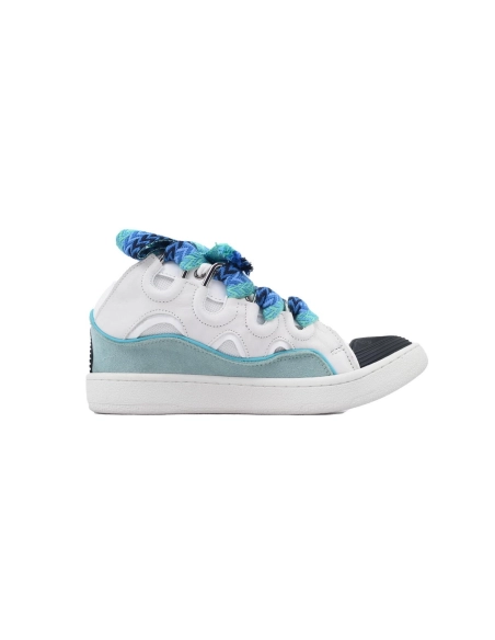 Lanvin Curb Sneakers White Blue