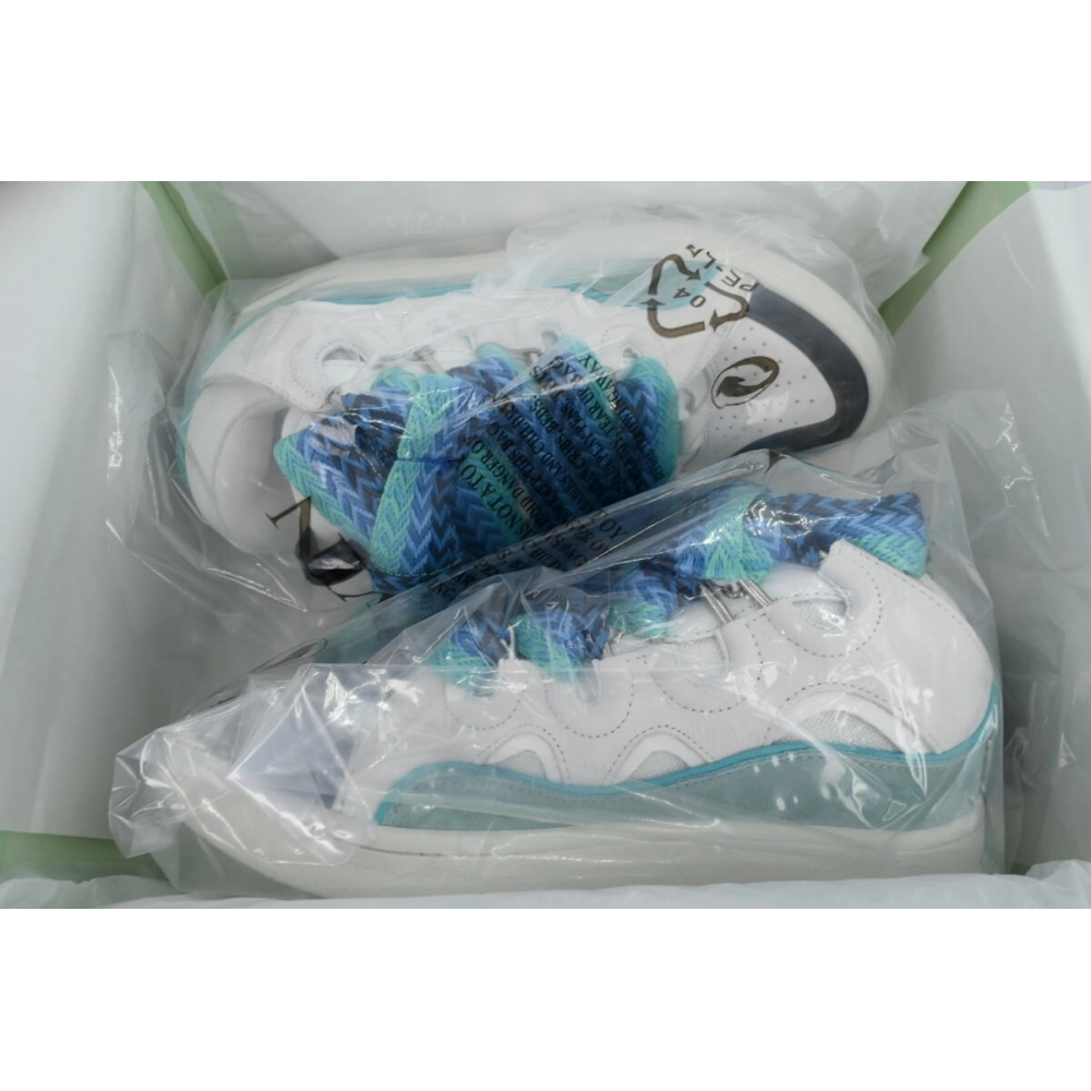 Lanvin Curb Sneakers White Blue