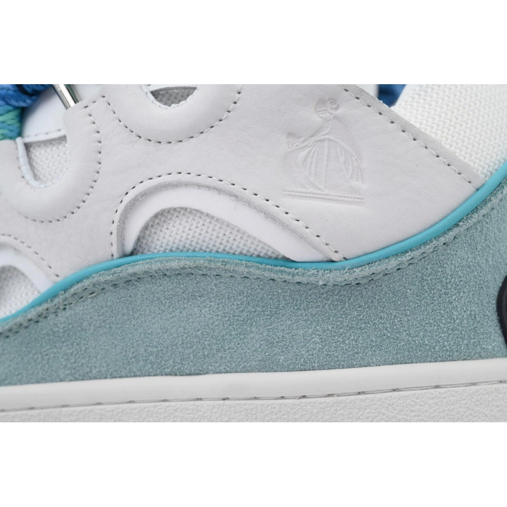 Lanvin Curb Sneakers White Blue