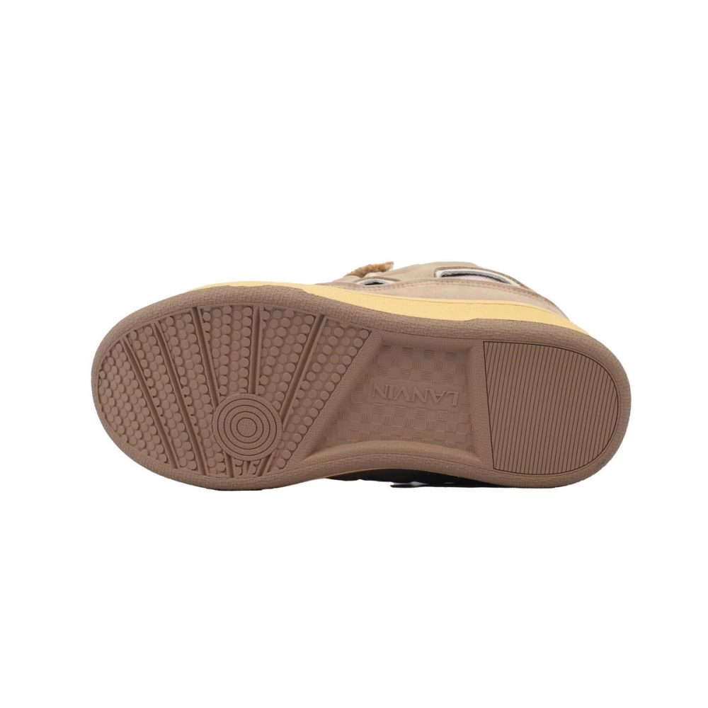 Lanvin Curb Sneakers White Brown