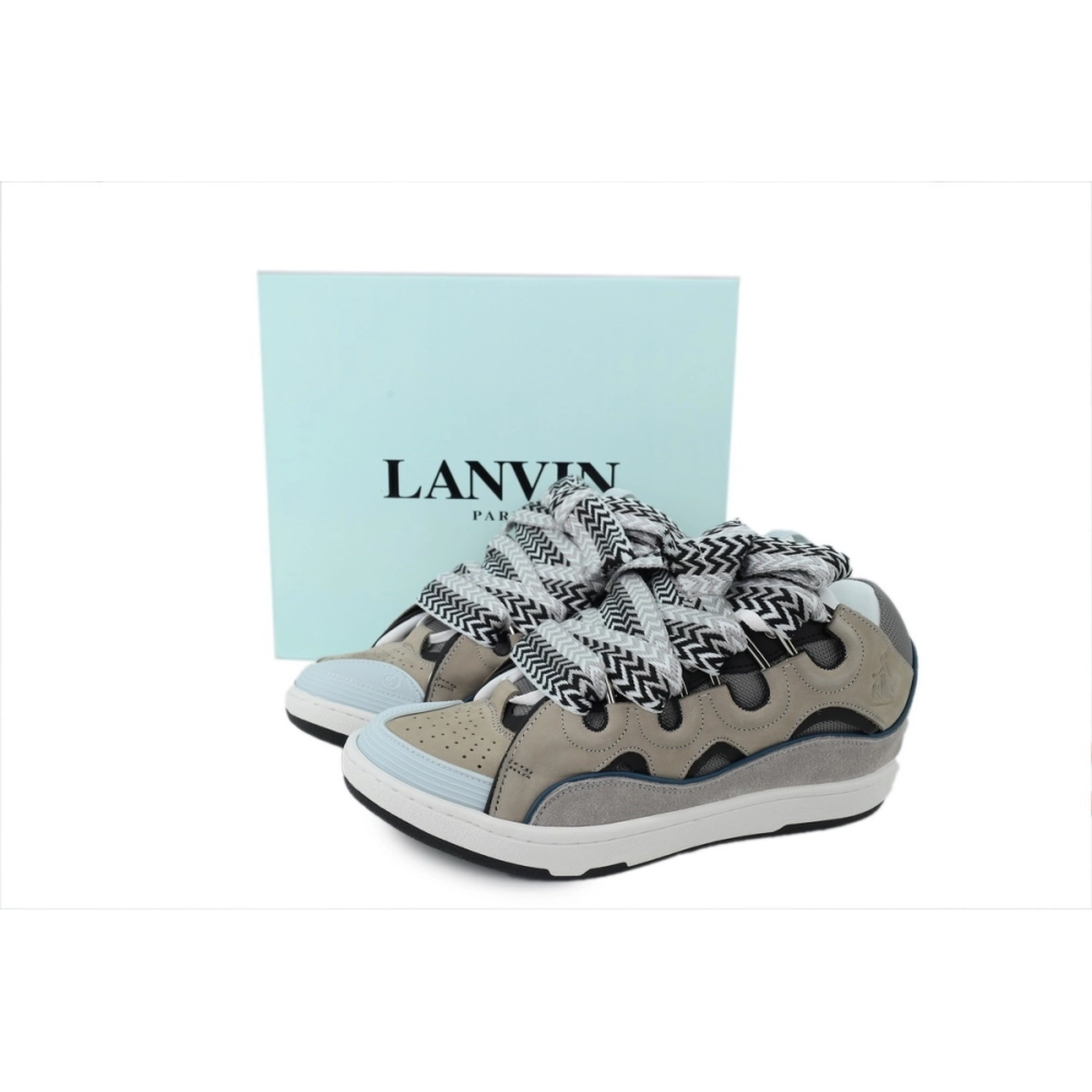 Lanvin Curb Sneakers Blue Gray