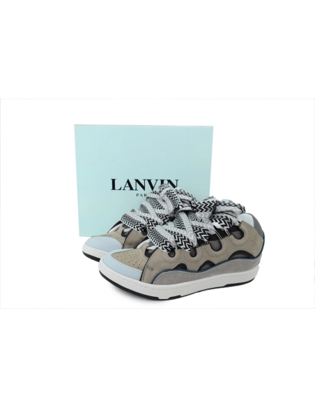 Lanvin Curb Sneakers Blue Gray
