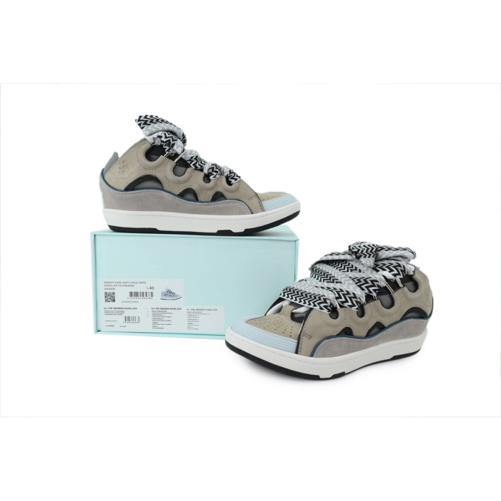 Lanvin Curb Sneakers Blue Gray