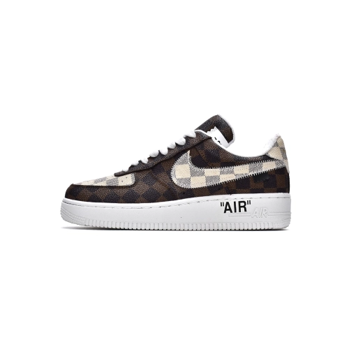 Louis Vuitton Trainer Sneaker x Nike Air Force 1 Chocolate