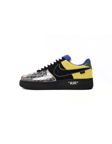 Louis Vuitton x Nike Air Force 1 Low Silver Yellow 1A9VCH