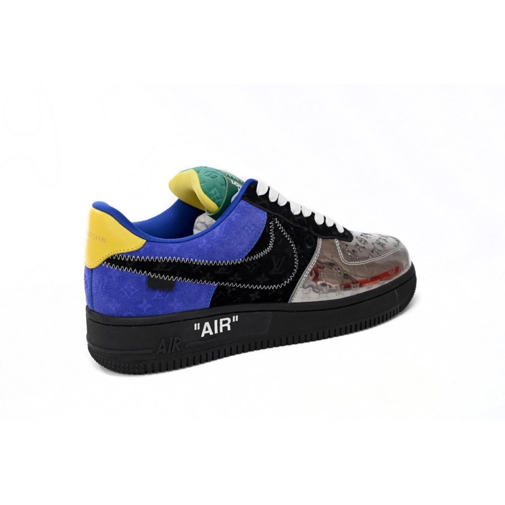 Louis Vuitton x Nike Air Force 1 Low Silver Yellow 1A9VCH