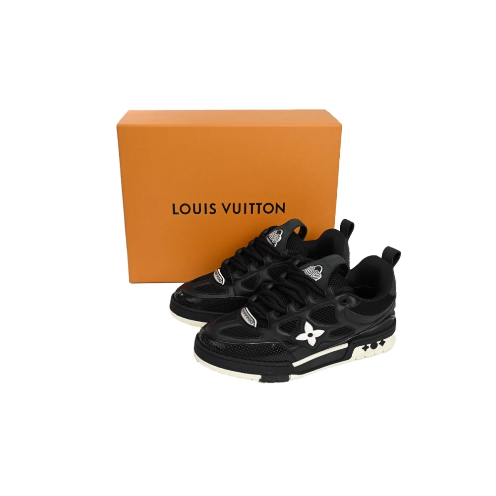 Louis Vuitton LV Skate Sneaker Black White 1AARR2