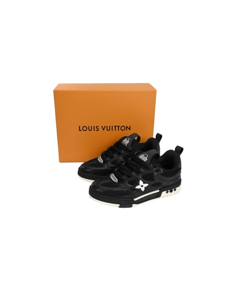 Louis Vuitton LV Skate Sneaker Black White 1AARR2