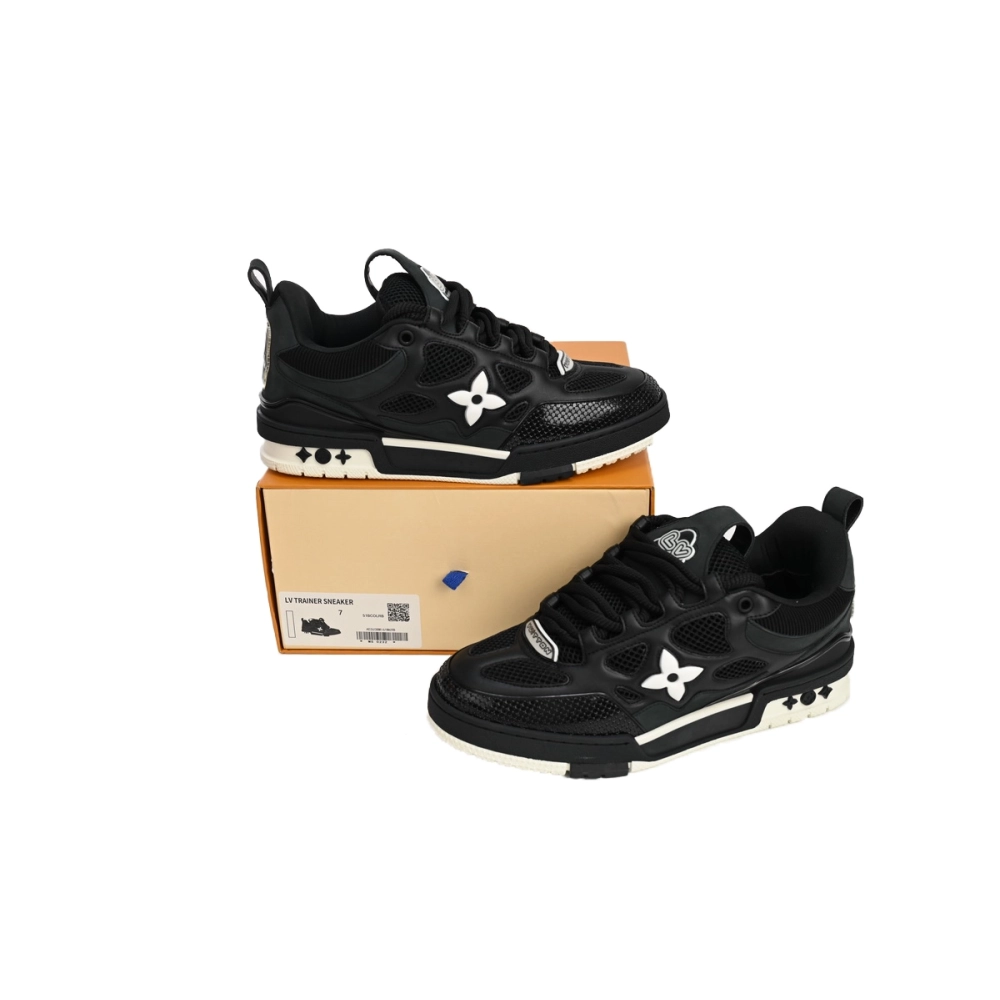 Louis Vuitton LV Skate Sneaker Black White 1AARR2