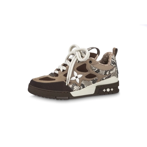 Louis Vuitton LV Skate Sneaker Brown Snakeskin 1ABMG6