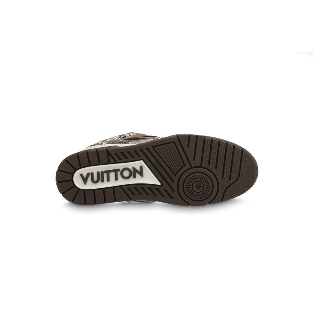 Louis Vuitton LV Skate Sneaker Brown Snakeskin 1ABMG6