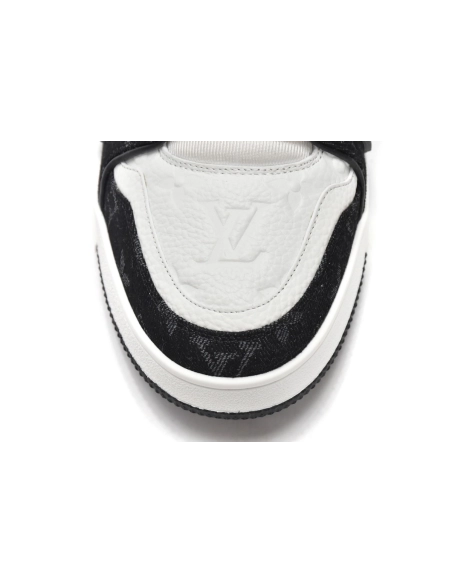 Louis Vuitton Trainer Black and White Cloth Cover VL1202