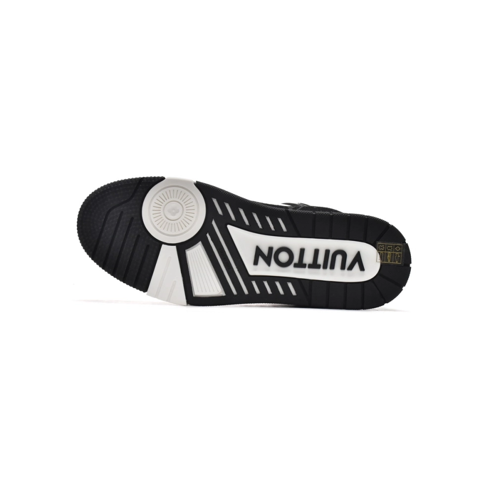 Louis Vuitton Trainer Black and White Cloth Cover VL1202