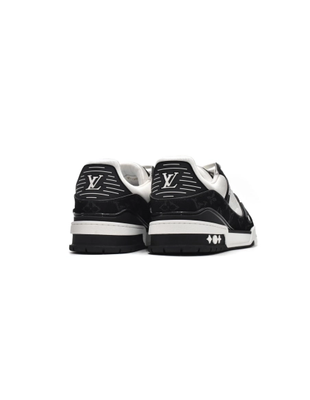 Louis Vuitton Trainer Black and White Cloth Cover VL1202