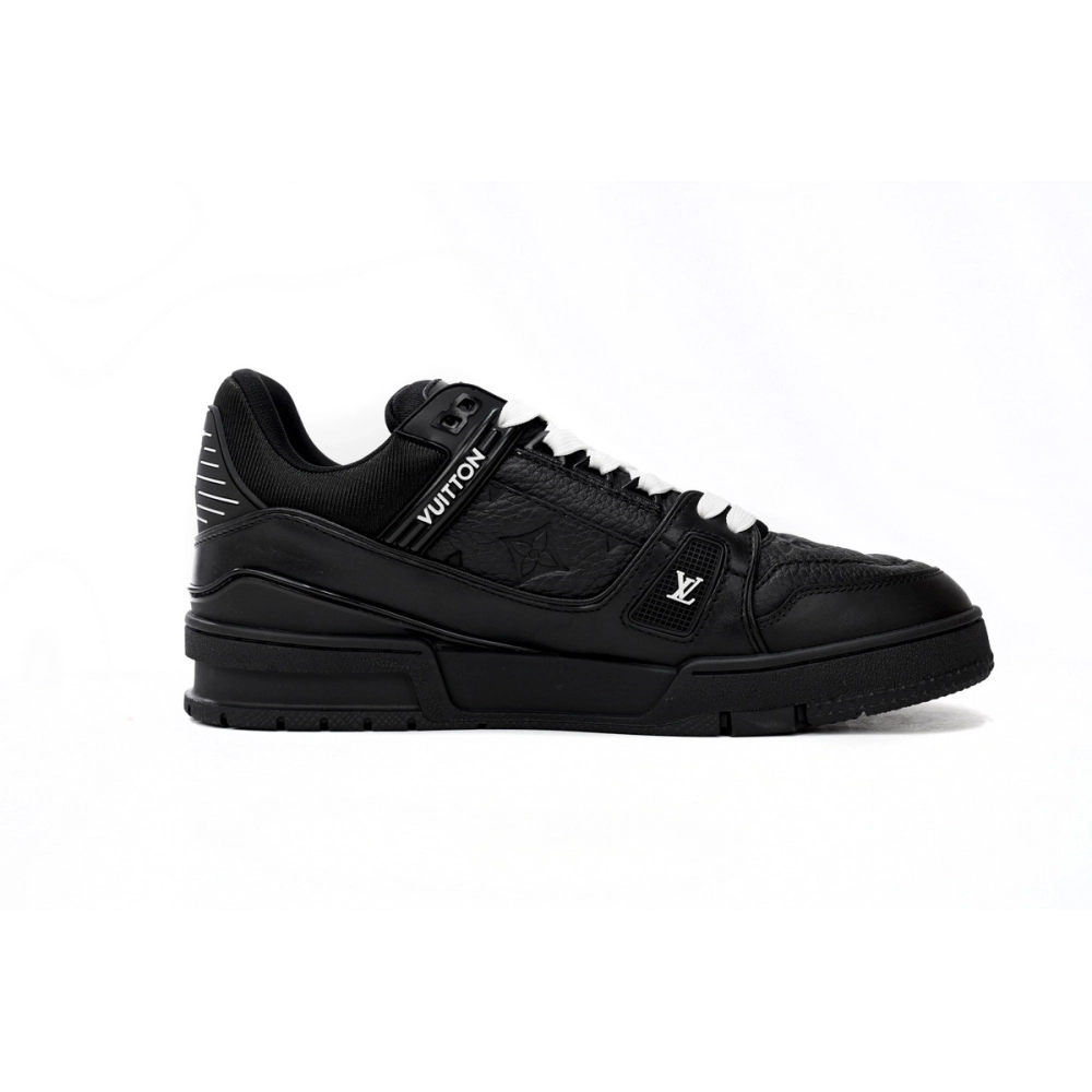 Louis Vuitton Trainer Black Embossed Monogram 1AAREY