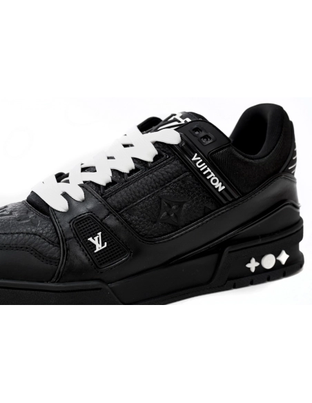 Louis Vuitton Trainer Black Embossed Monogram 1AAREY