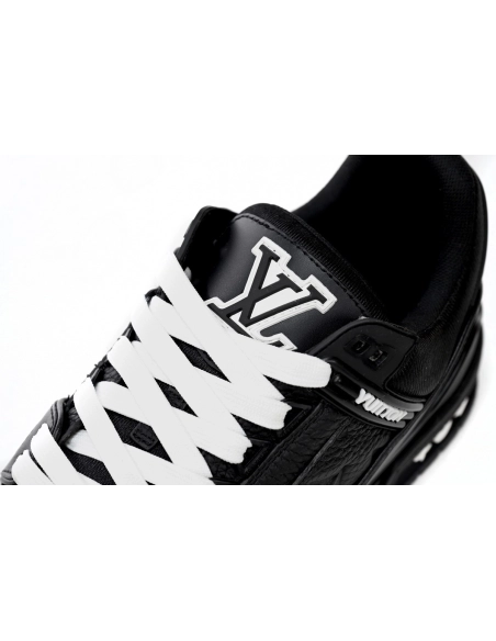 Louis Vuitton Trainer Black Embossed Monogram 1AAREY