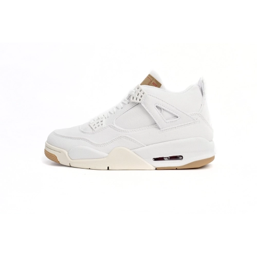 Levis x Air Jordan 4 White AO2571-100