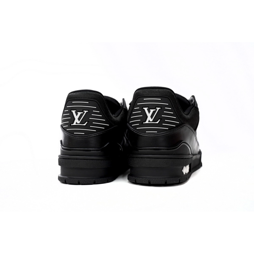 Louis Vuitton Trainer Black Embossed Monogram 1AAREY