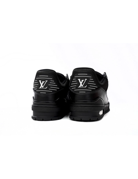 Louis Vuitton Trainer Black Embossed Monogram 1AAREY