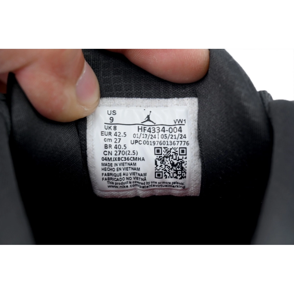 Air Jordan 4 RM SP Driveway Grey x Nigel Sylvester Black HF4334-004