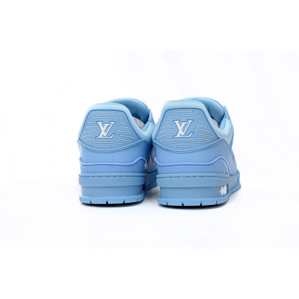 Louis Vuitton Trainer Blue Embossed Monogram 1AARFI